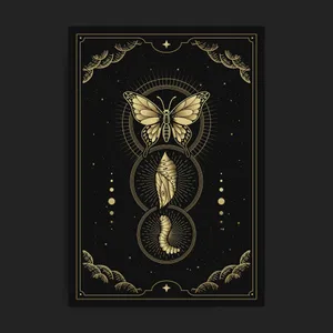 Butterfly Cocoon Art Wallpaper