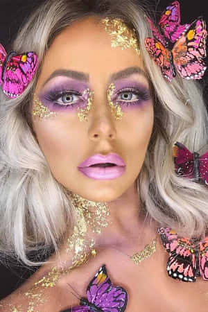 Butterfly Fantasy Makeup.jpg Wallpaper