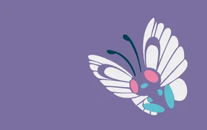 Butterfree Simple Art Hd Wallpaper