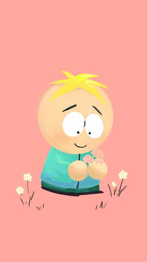 Butters Stotch With Flowers Wallpaper