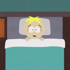 Butters Stotch Worriedin Bed South Park Wallpaper