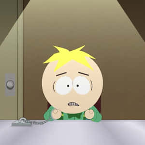 Butters Stuck Behind Door South Park Wallpaper