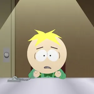 Butters Stuck Behind Door South Park Wallpaper