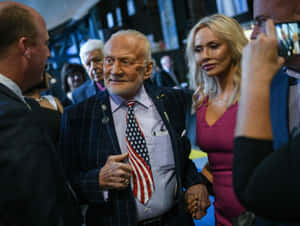 Buzz Aldrin Event Appearance Wallpaper