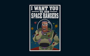 Buzz Lightyear Of Star Command - Space Ranger Invitation Wallpaper