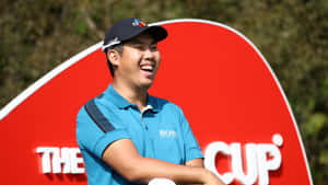 Byeong Hun An Smiling At The Cj Cup Wallpaper