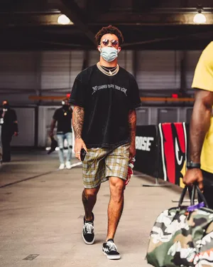 Byron Murphy In Action On The Field Wallpaper