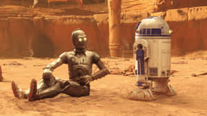 C-3po Standing Tall In A Galaxy Far Away Wallpaper