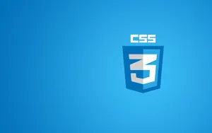 C S S3 Logo Blue Background Wallpaper