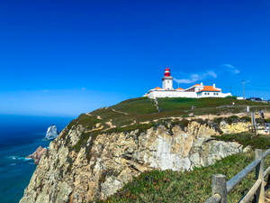 Cabo Da Roca Lighthouse Portugal Wallpaper