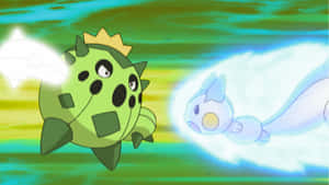 Cacnea And Pachirisu Battle Wallpaper