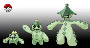 Cacnea Cactare And Cacturne Wallpaper