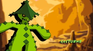 Cacturne In The Desert Wallpaper