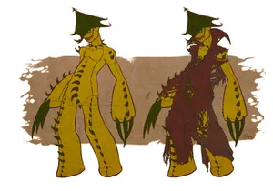 Cacturne With And Without Clothes Wallpaper