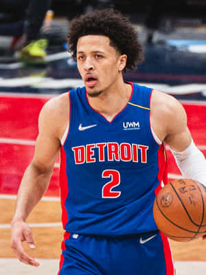 Cade Cunningham Detroit Pistons Action Wallpaper