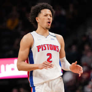 Cade Cunningham Detroit Pistons Game Moment Wallpaper