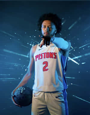 Cade Cunningham Detroit Pistons Promo Wallpaper