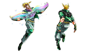 Caesar Anthonio Zeppeli In Action Wallpaper