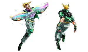 Caesar Anthonio Zeppeli In Action Wallpaper