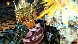 Caesar Anthonio Zeppeli Strikes A Powerful Pose Wallpaper