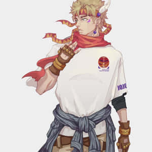 Caesar Anthonio Zeppeli Striking A Pose Wallpaper