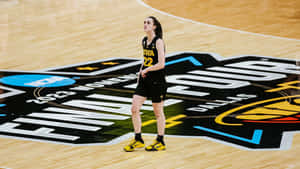 Caitlin Clark Final Four Court Wallpaper