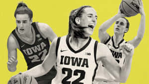 Caitlin Clark Iowa Basketball Collage Wallpaper