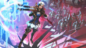 Caitlyn Arcane Action Scene Wallpaper