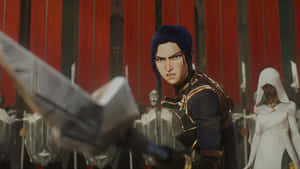 Caitlyn Arcane Battle Stance Wallpaper