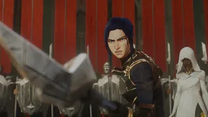 Caitlyn Arcane Battle Stance Wallpaper