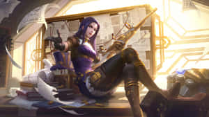 Caitlyn Arcane Confident Sniper Wallpaper