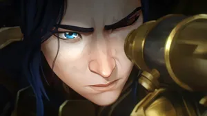 Caitlyn Arcane Focused Aim Wallpaper