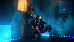 Caitlyn Arcane In Dark Room Wallpaper