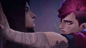 Caitlyn Arcane Intense Standoff Wallpaper