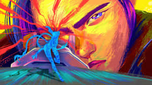 Caitlyn Arcane Intense Standoff Wallpaper