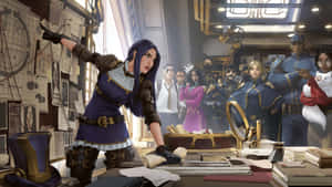 Caitlyn Arcane Investigates Crime Wallpaper