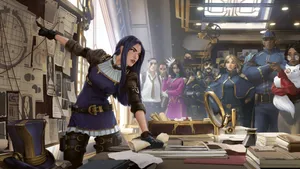 Caitlyn Arcane Investigates Crime Wallpaper