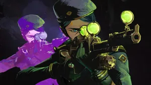 Caitlyn Arcane Sniper Focus Wallpaper