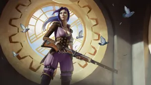 Caitlyn Arcane Sniper Wallpaper