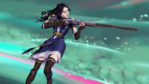 Caitlyn Arcane Sniper Pose Wallpaper