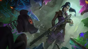Caitlyn Arcane Sniper Wallpaper