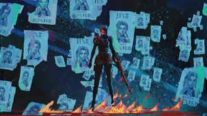 Caitlyn Arcane Wanted Posters Wallpaper