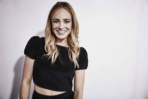 Caity Lotz Wide Smile Wallpaper