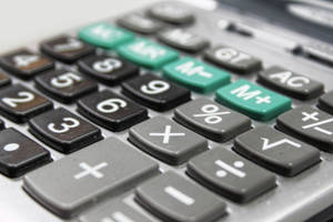 Calculator Keypad Close-up Wallpaper