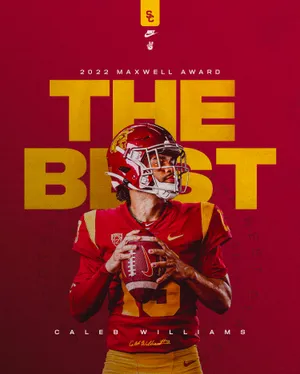 Caleb Williams2022 Maxwell Award Promotional Poster Wallpaper