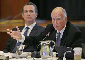 California Governors Jerry Brown And Gavin Newsom Wallpaper