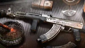 Call Of Duty Black Ops Cold War Season 4 Silver Rifle Wallpaper