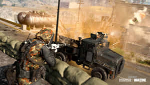 Call Of Duty Military Vehicles In Action Wallpaper