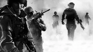 Call Of Duty Modern Warfare 3 Black And White Soldiers Wallpaper