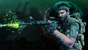 Call Of Duty's Frank Woods Posing With His Weapon Wallpaper